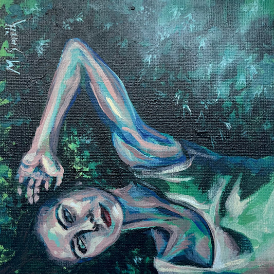 Sky Swim,  Original Acrylic Painting on Canvas