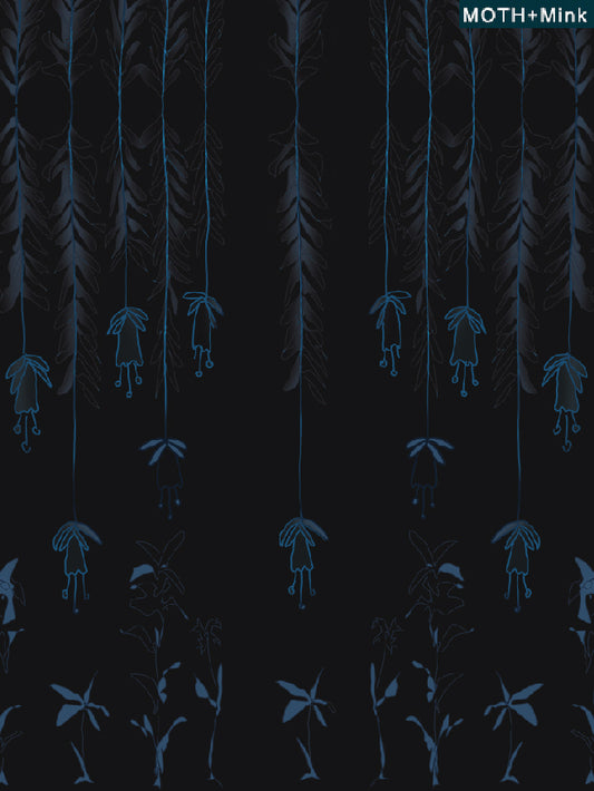 Fuchsia Blues Wallpaper - Dark